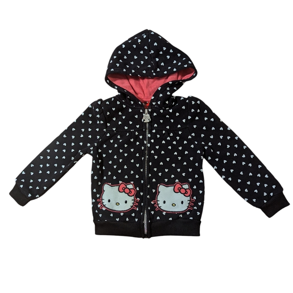 Hello Kitty Zip Hoodie Jacket Size 3T